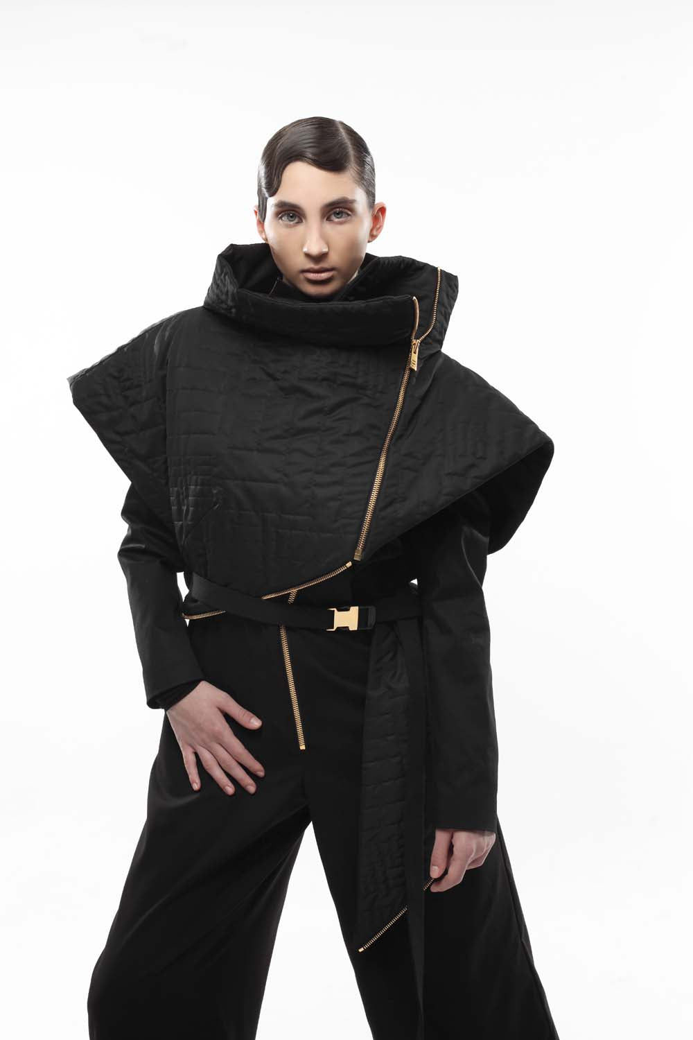 VOID MANTLE CAPE COAT