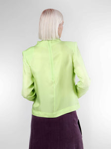 MATCHA TURTLE NECK BLOUSE