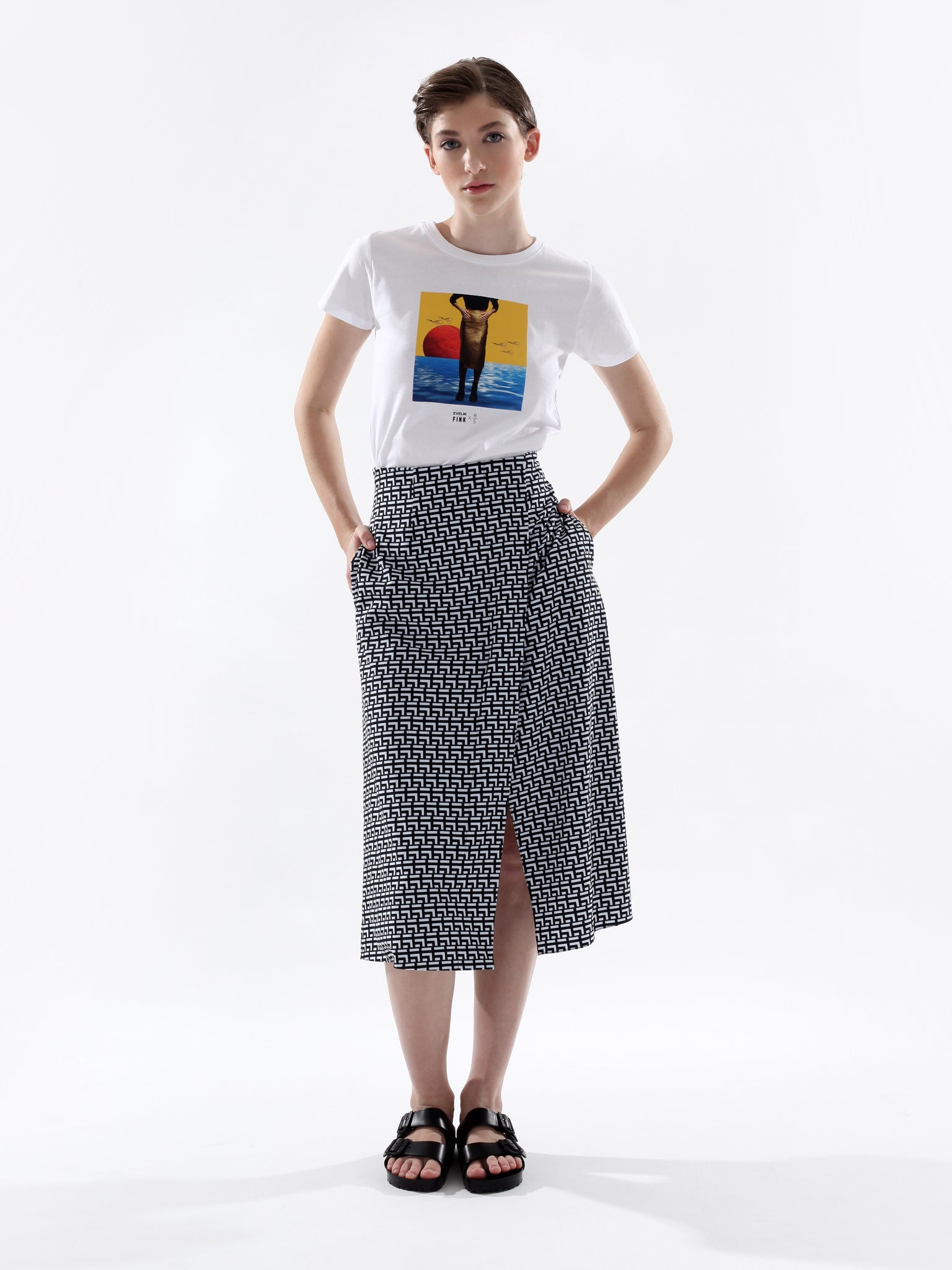 ECHO PLEAT  SKIRT