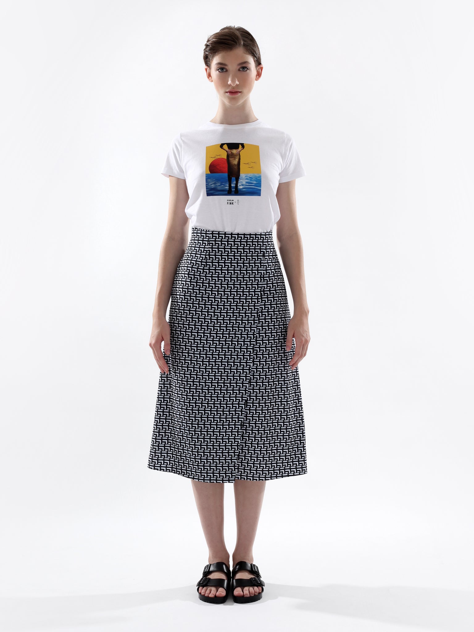 ECHO PLEAT  SKIRT