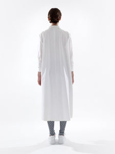 WHITE SILENCE SHIRT DRESS