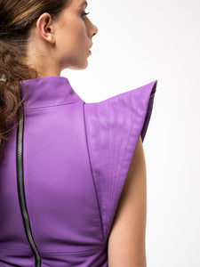 LAVENDER LEATHER TOP
